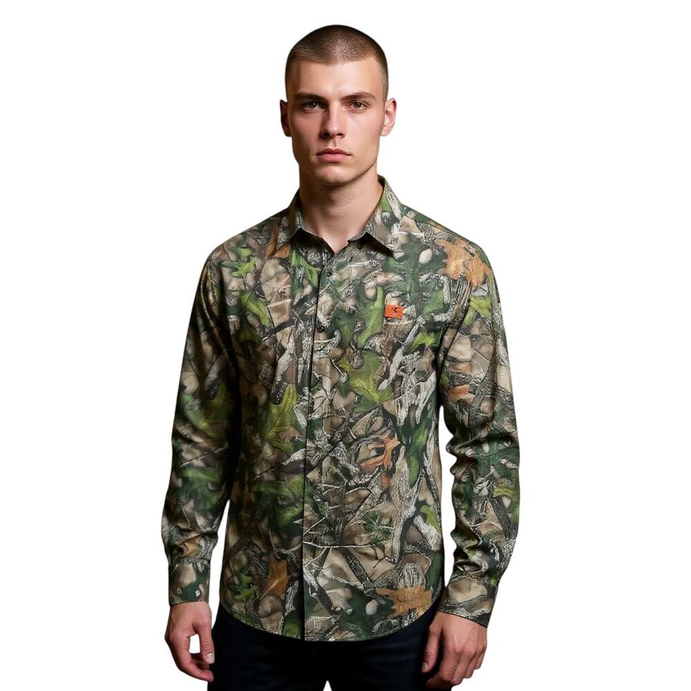 RedHead Grid Lite Quarter Zip 2XL Long-Sleeve Green Camouflage Mens wicking cool